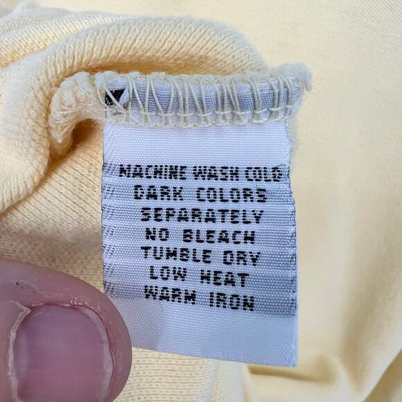 Chaps Ralph Lauren Butter Yellow Polo Shirt - Size Small - Picture 3 of 7